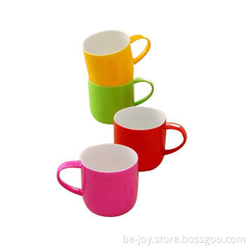 Porcelain mug with glaze